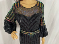 Multicolor/Black Evening Gown